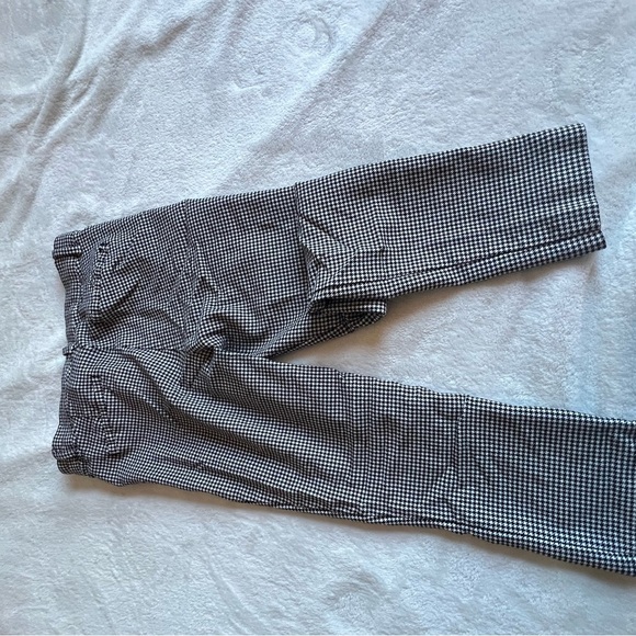 Gap Skinny Ankle Pants Houndstooth Black White Size 2 - Picture 2 of 7